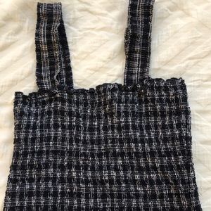 Brandy Melville blue and white gingham tank